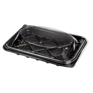 BANDEJA SUSHI BANDEX 1/2 COSTILLA PP C/TAPA X 200U