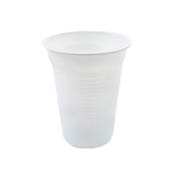 VASO PLASTICO 180CC BLANCO X 100U