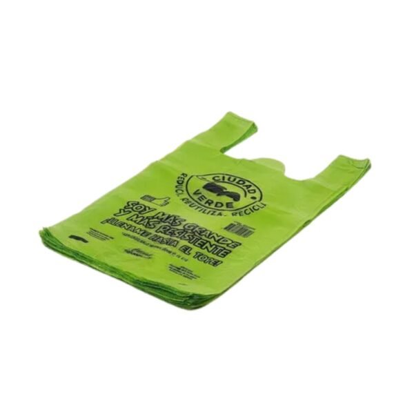 BOLSA CAMISETA CIUDAD VERDE45X55 X1000U